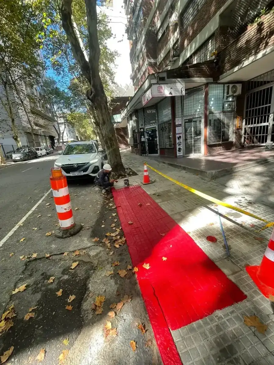 Rampa de acceso y reforma de vereda en edificio - ConstruFach